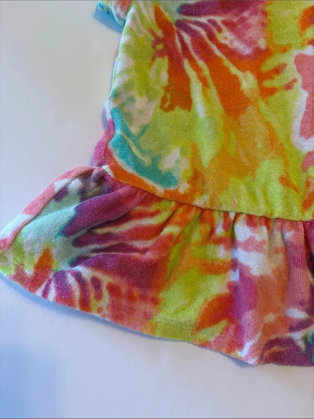 The Children's Place Girls Tie-Dye Hooded Swim Coverup - Multicolor